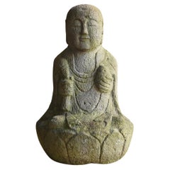 Bouddha assis japonais ancien/1750-1850/Edo/Jizo Bodhisattva
