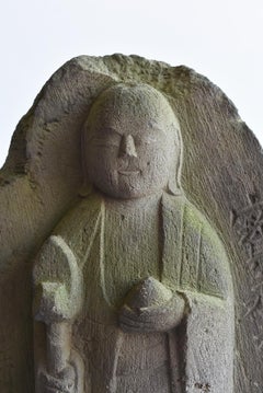 Japanese antique stone Buddha / Buddha statue / garden stone / garden decoration