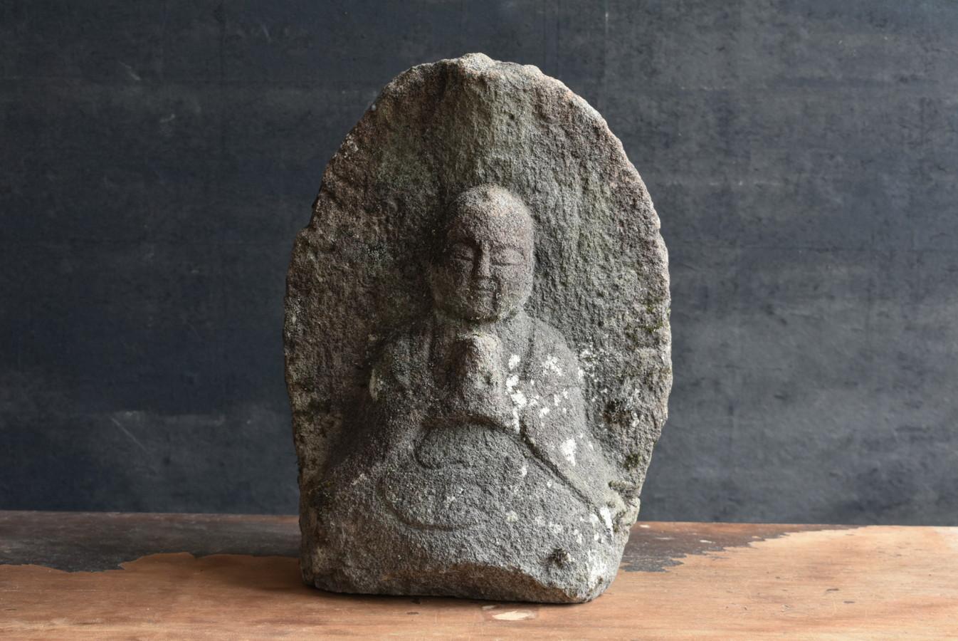 Japanese Antique Stone Buddha /Edo / 1750-1850 /Jizo Bodhisattva/Garden Figurine 8