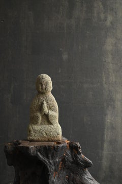 Japanese Antique Stone Buddha from Niigata Prefecture /Edo period