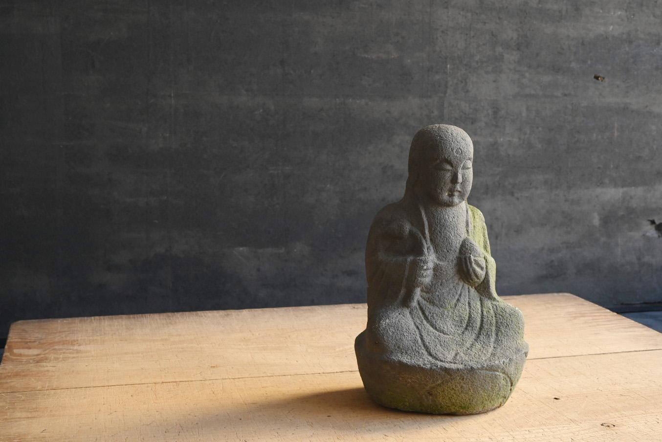 Japanese antique stone Buddha/Jizo Bodhisattva/Edo period/1750-1868 4