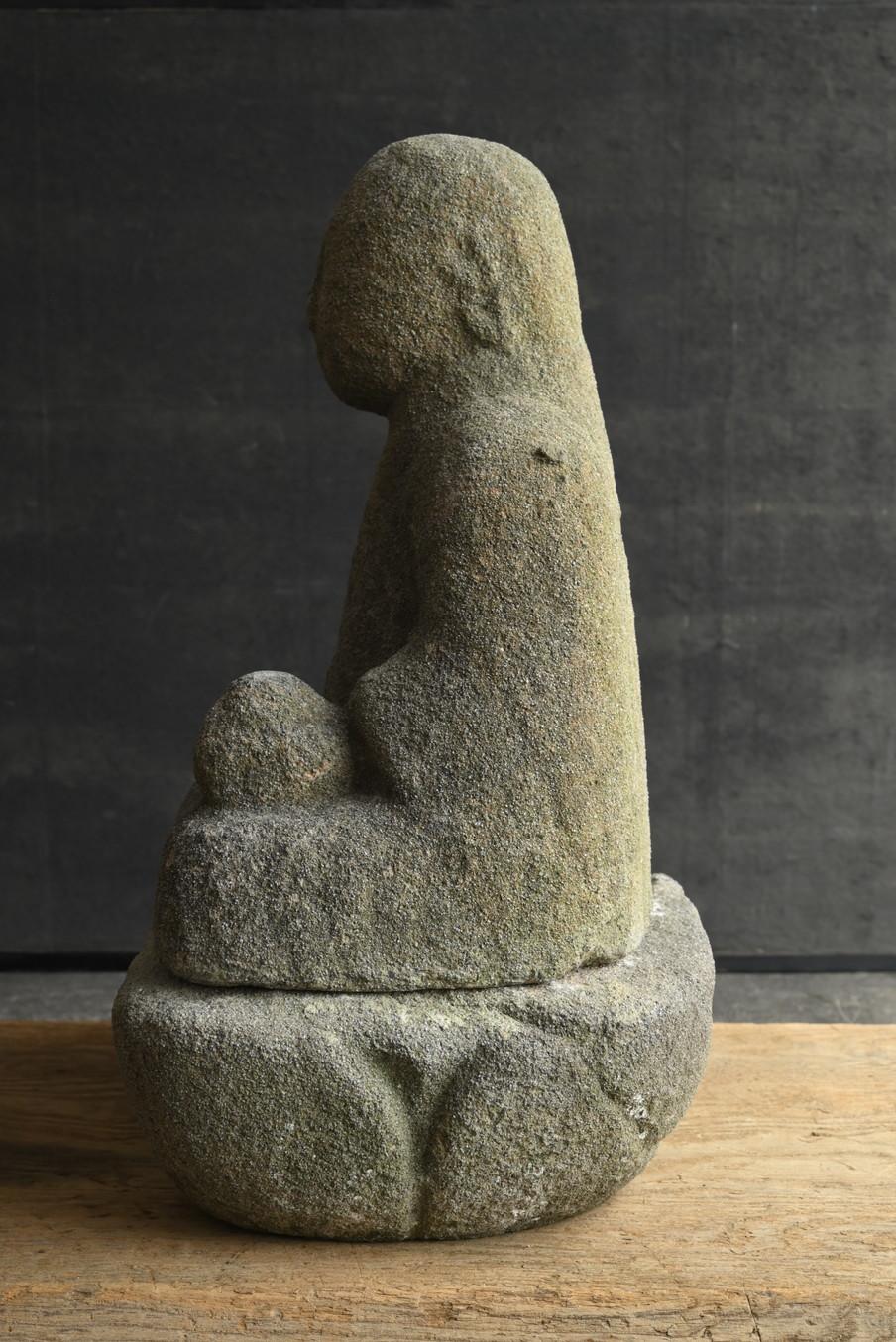 18th Century and Earlier Japanese antique stone Buddha 