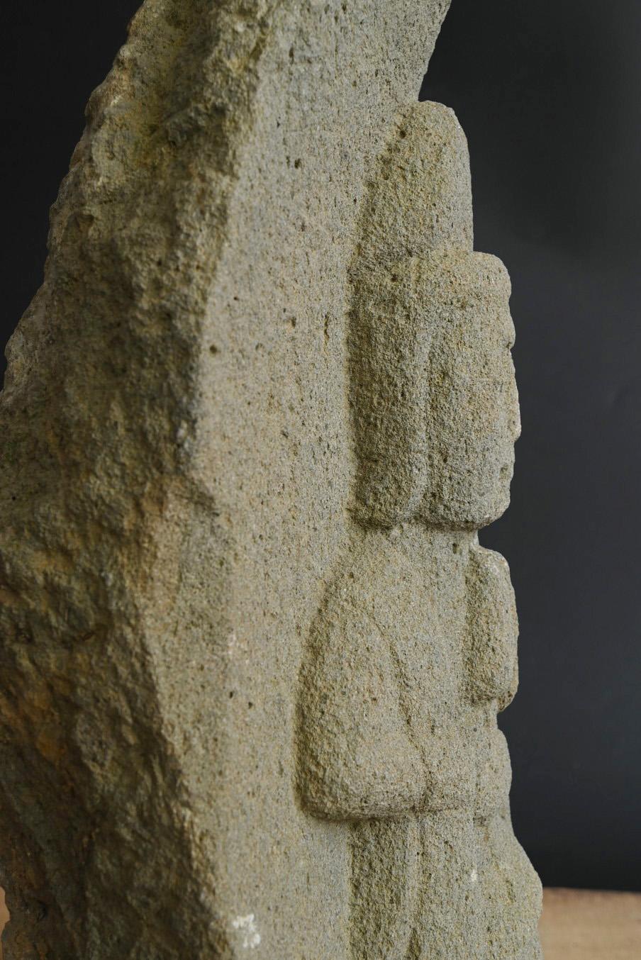 Japanese antique stone Buddha 