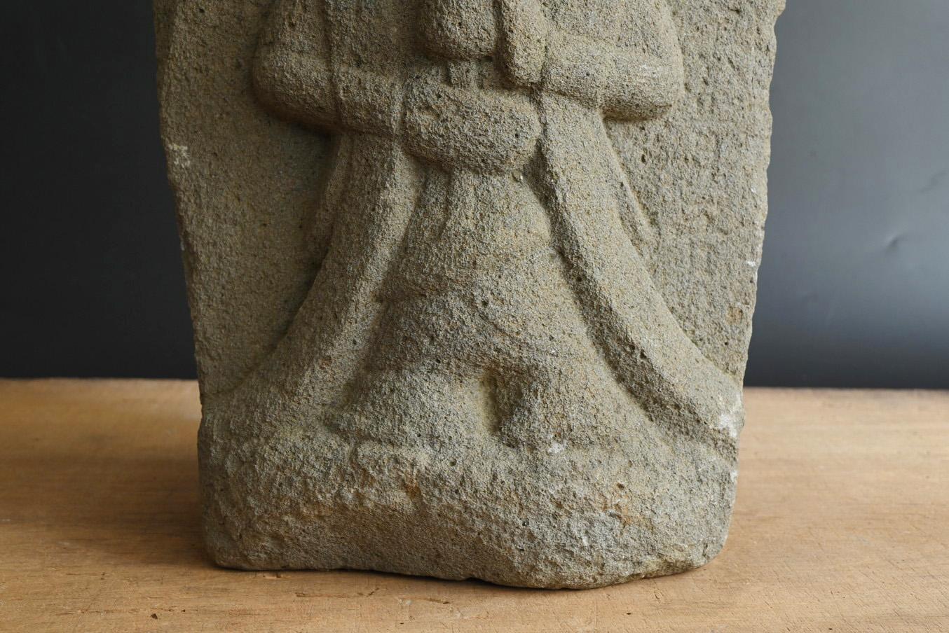 18th Century Japanese antique stone Buddha 