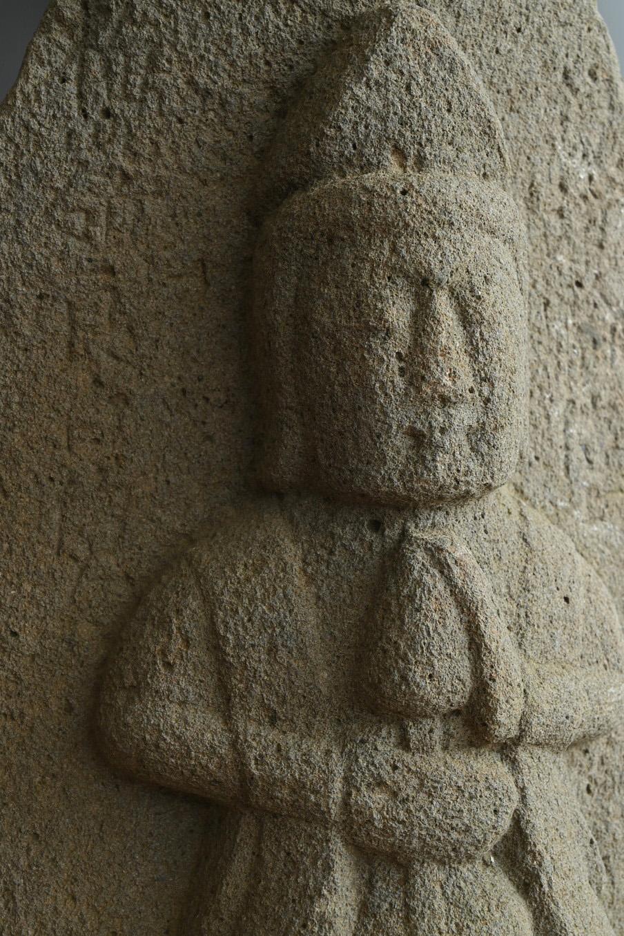 Granite Japanese antique stone Buddha 