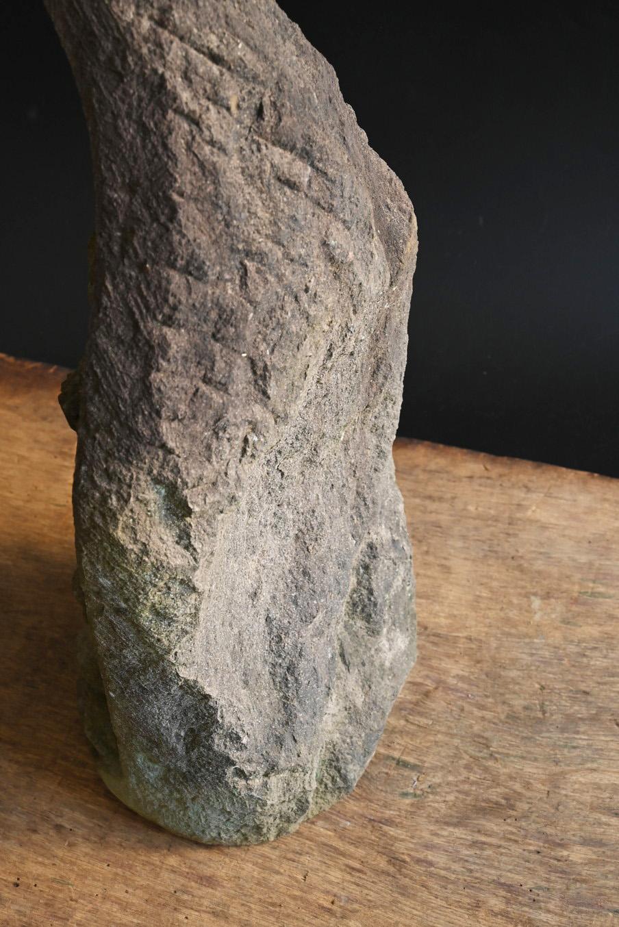 Antico Buddha giapponese in pietra /Kannon Bodhisattva / fine XIX-inizio XX secolo in vendita 2