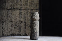 Japanese Antique Stone Carving Penis 1800s-1860s / Sculpture Wabi Sabi Mingei