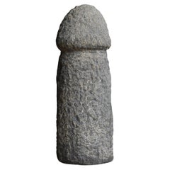 Sculpture japonaise ancienne sculptée Penis 1800s-1860s / Sculpture Wabisabi