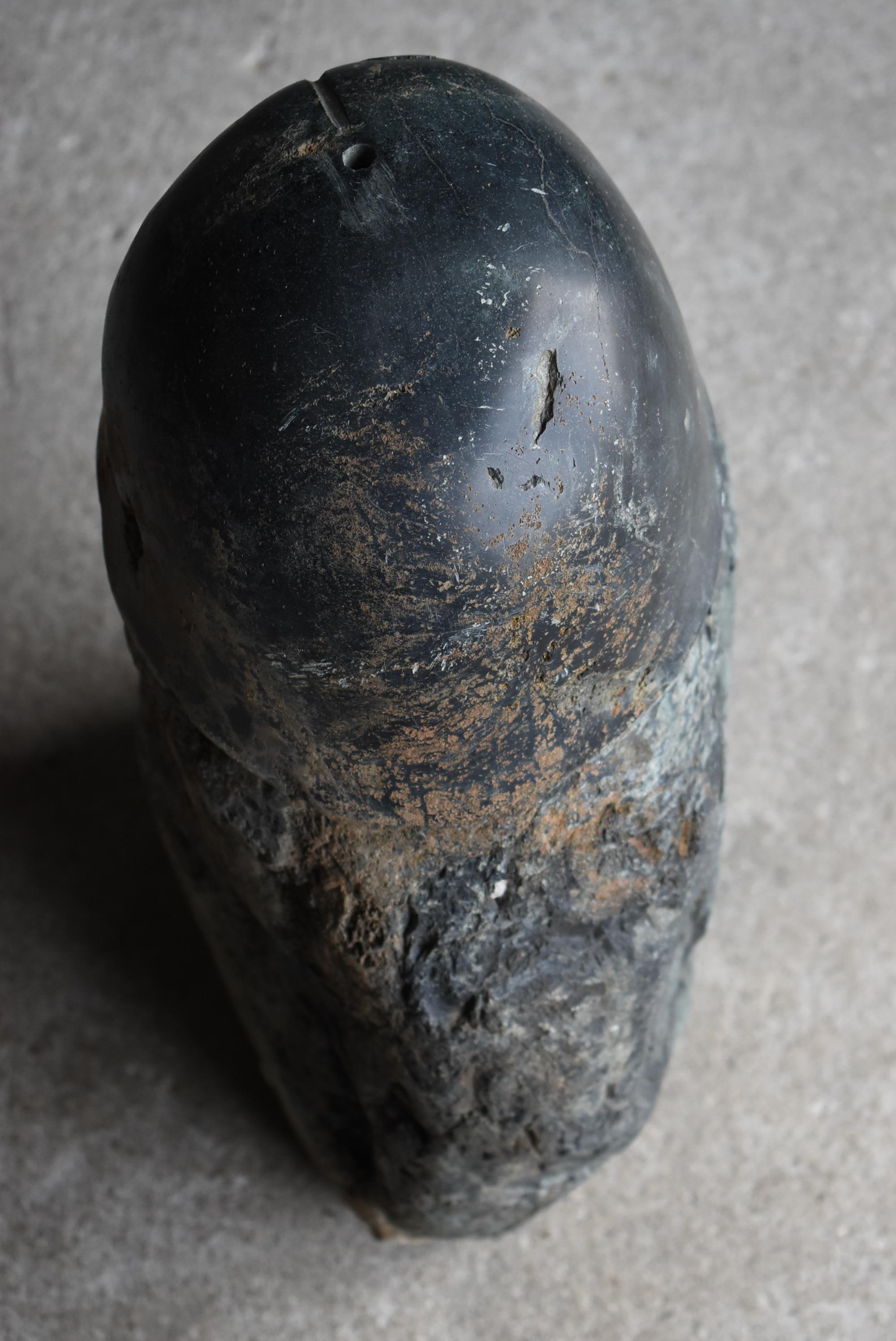 20th Century Japanese Antique Stone Carving Penis 1860s-1900s/Folk Crafts Mingei Art Object