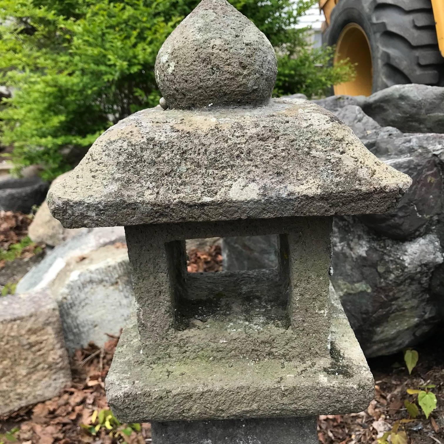 Japanese Antique Stone Lantern 4