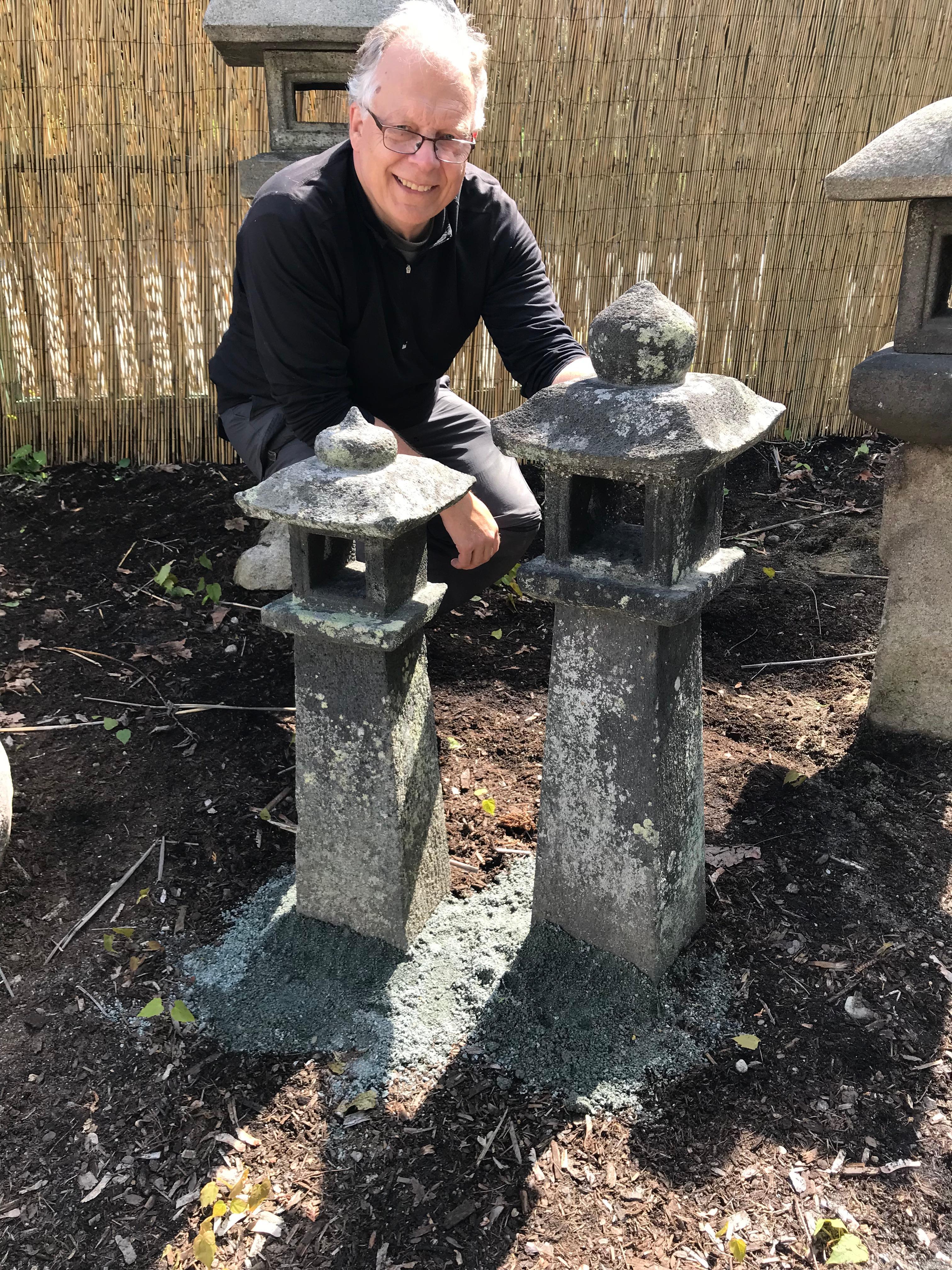 Taisho Japanese Antique Stone Lantern