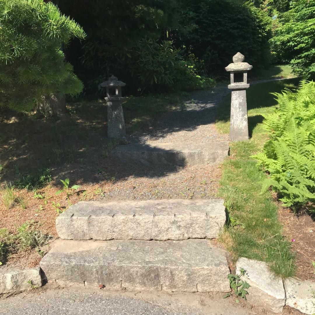 Hand-Carved Japanese Antique Stone Lantern