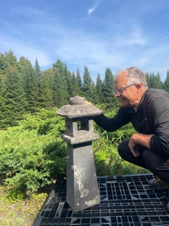 Japanese Antique Stone Pathway Lantern