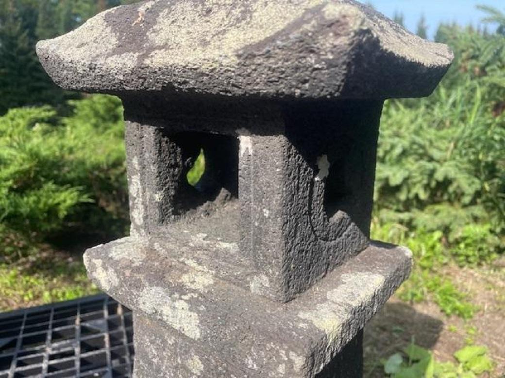 20th Century Japanese Antique Stone Lantern