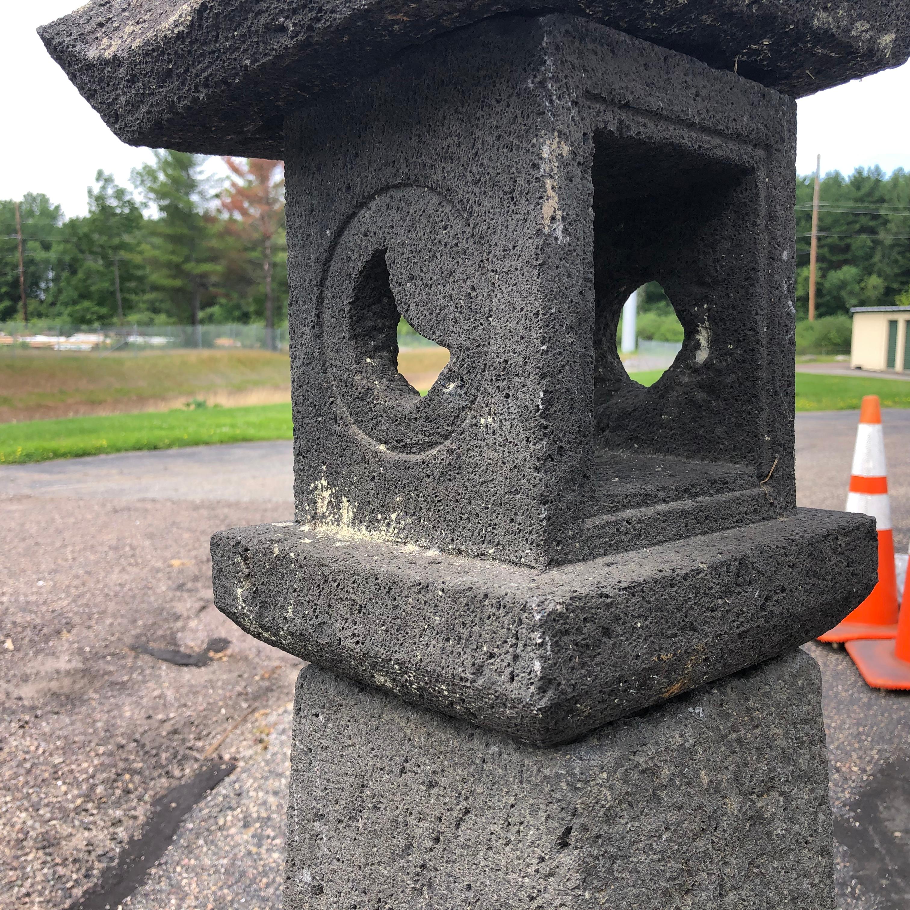 Japanese Antique Stone Pathway Lantern 3