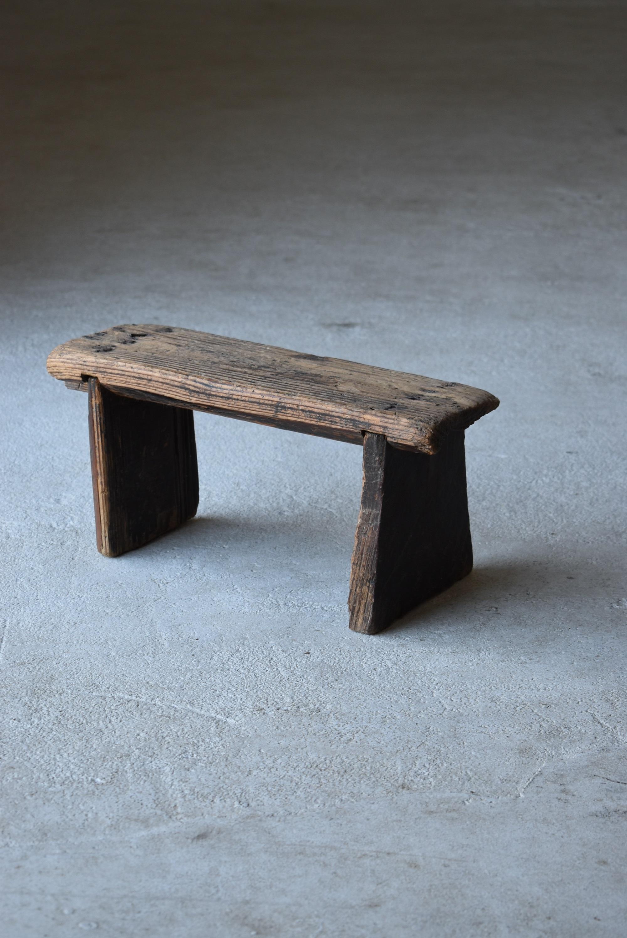 Japanese Antique Stool 1860s-1900s/Primitive Chair Stand Wabisabi mingei 2
