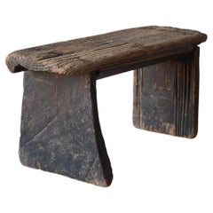 Japanese Antique Stool 1860s-1900s/Primitive Chair Stand Wabisabi mingei