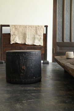 Sgabello antico giapponese / 1868-1925 / Sgabello a forma di tamburo