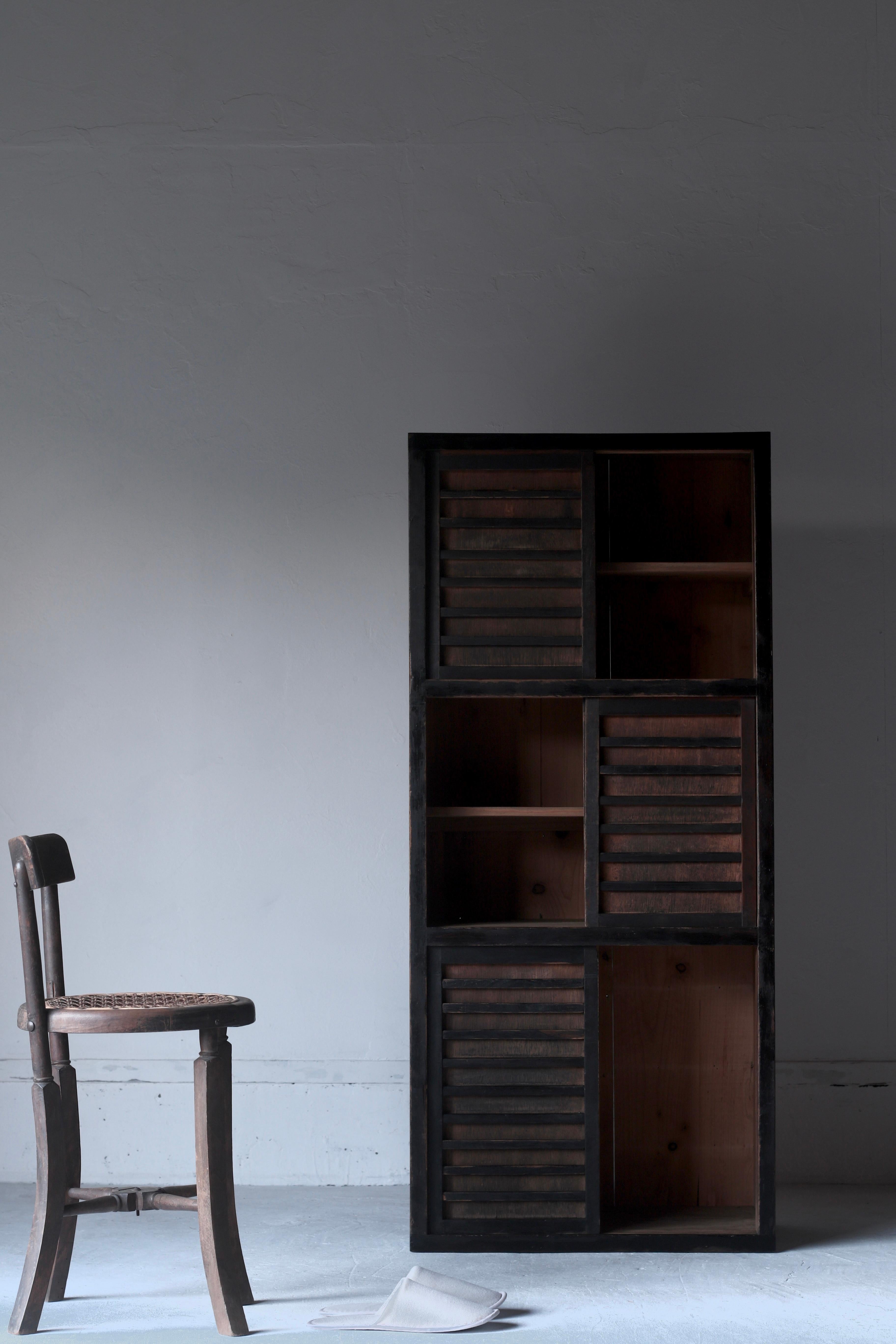 Woodwork Japanese Antique Storage / Cabinet Shelf / WabiSabi