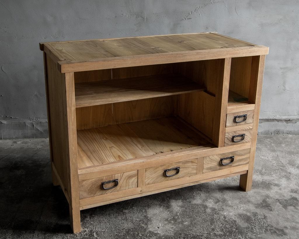 Japanese Antique Storage Cabinet, Taisho Era'1912-1926', Wabi Sabi For Sale 5