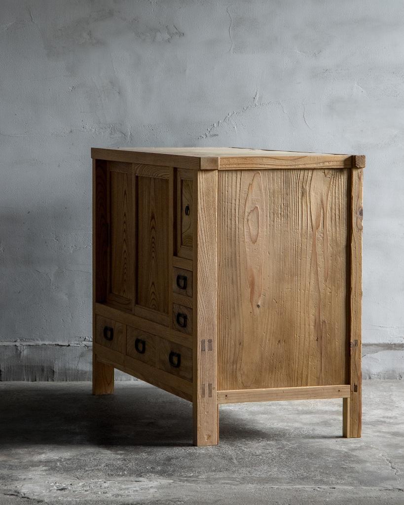 Japanese Antique Storage Cabinet, Taisho Era'1912-1926', Wabi Sabi For Sale 1