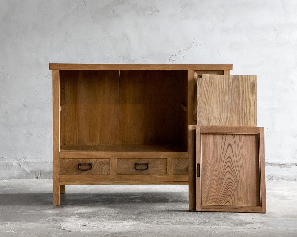Japanese Antique Storage Cabinet, Taisho Era'1912-1926', Wabi Sabi For Sale 4