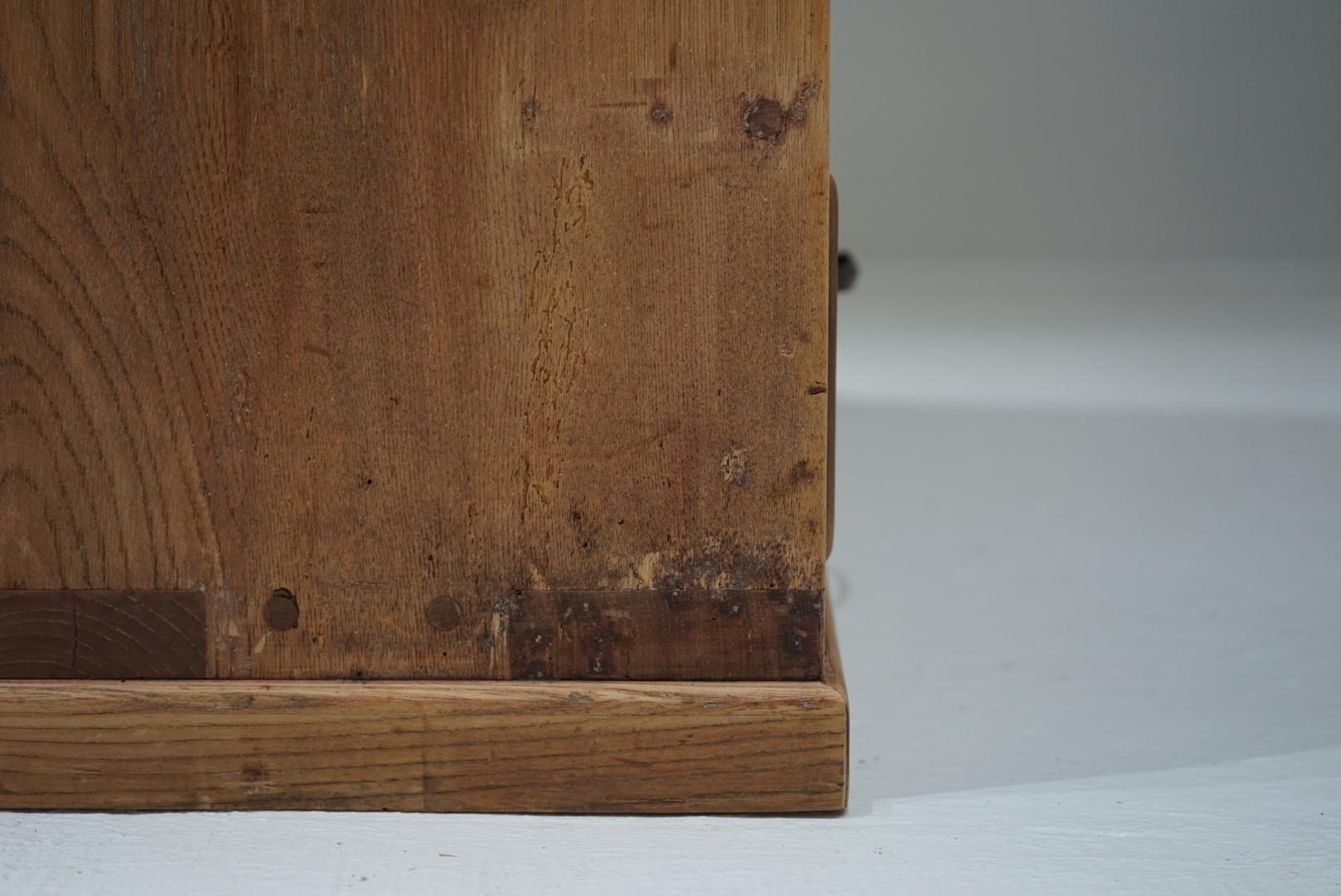 Japanese Antique Storage shelf 3 tiers stacked Wabi-Sabi Japandi For Sale 7