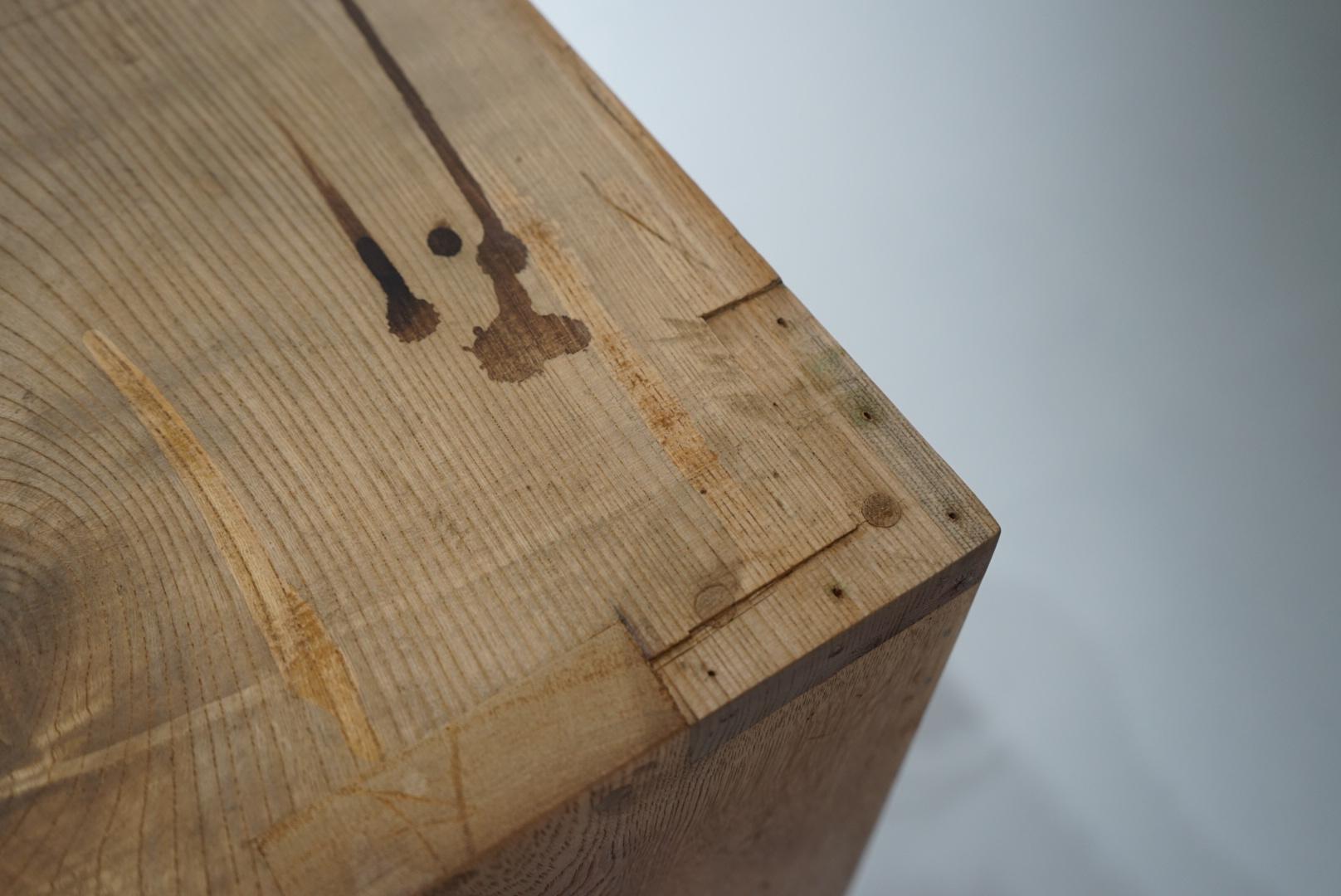 Japanese Antique Storage shelf 3 tiers stacked Wabi-Sabi Japandi For Sale 14