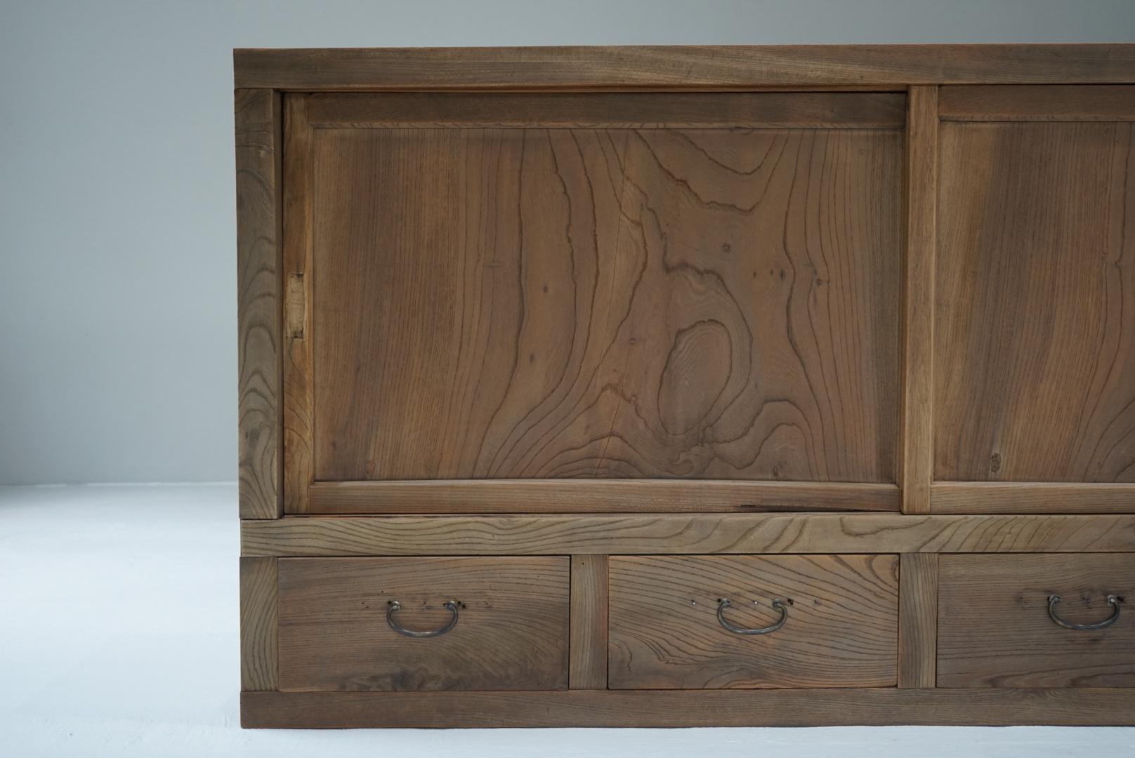 Legno Scaffale antico giapponese Armadio Tansu Wabi-Sabi in vendita