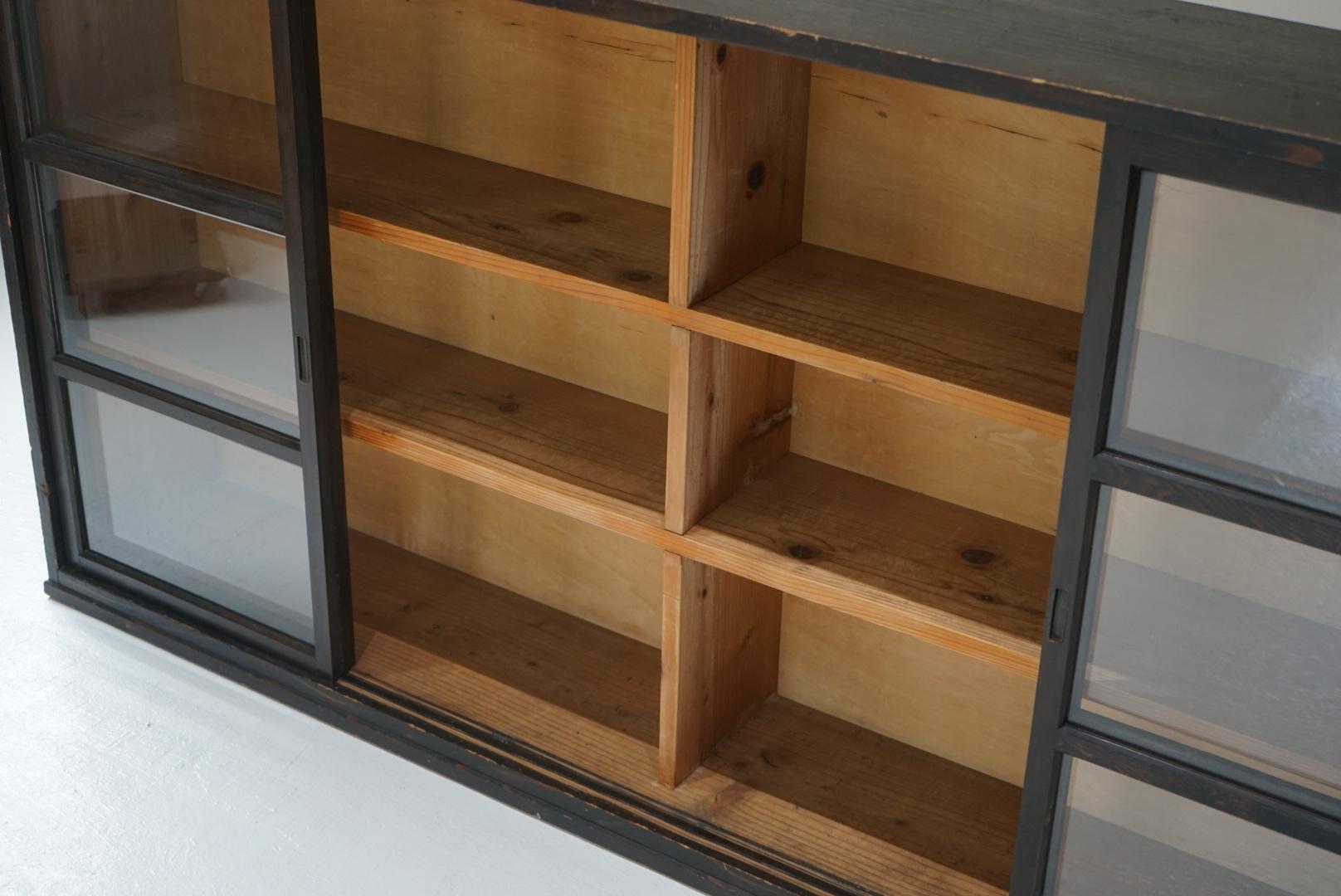 Japanese Antique Storage shelves Cupboard Bookshelf Wabi-Sabi For Sale 1
