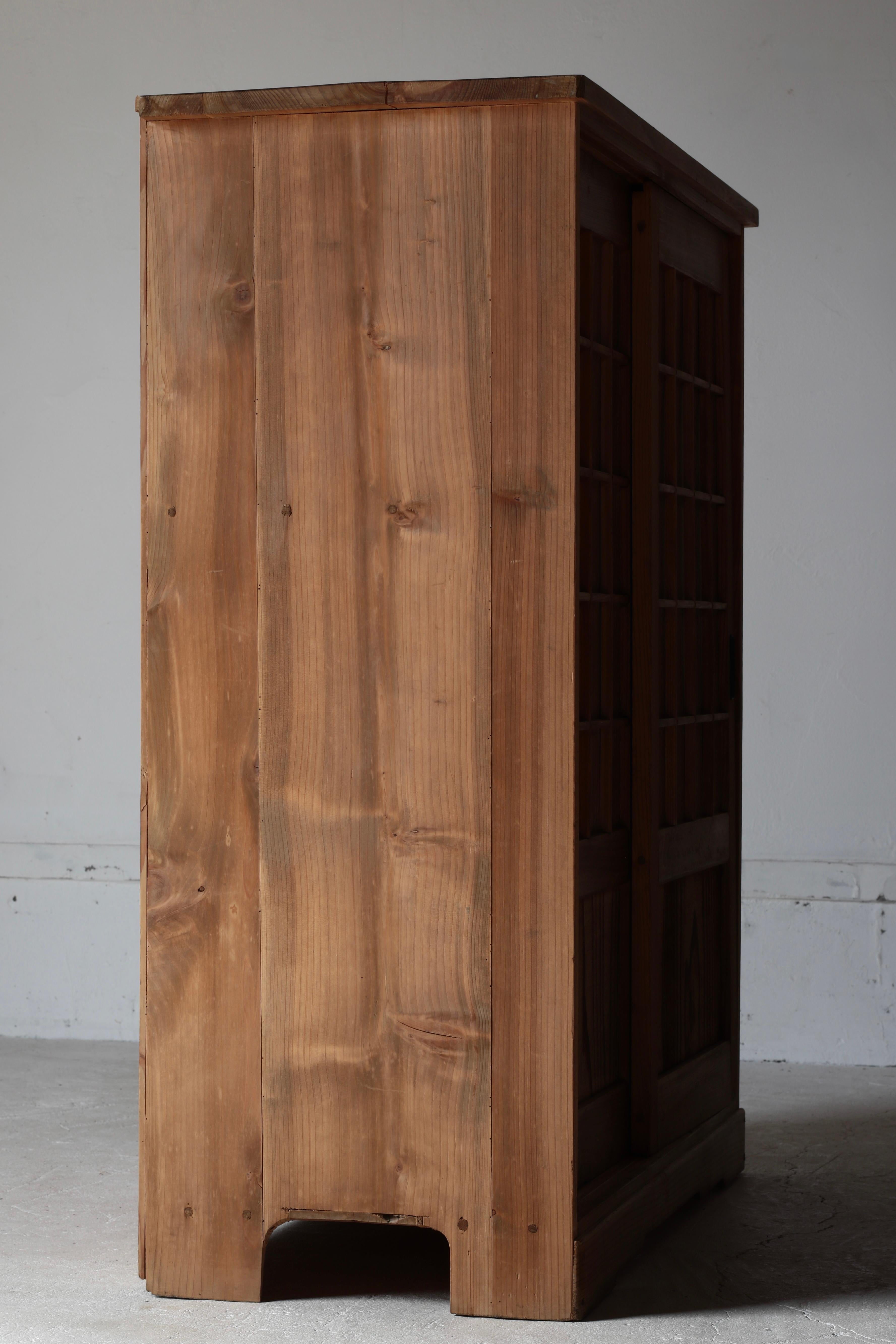 Japanese Antique Storage Shelves / Shoe Cabinet / 1900-1940s / Wabi-sabi For Sale 5