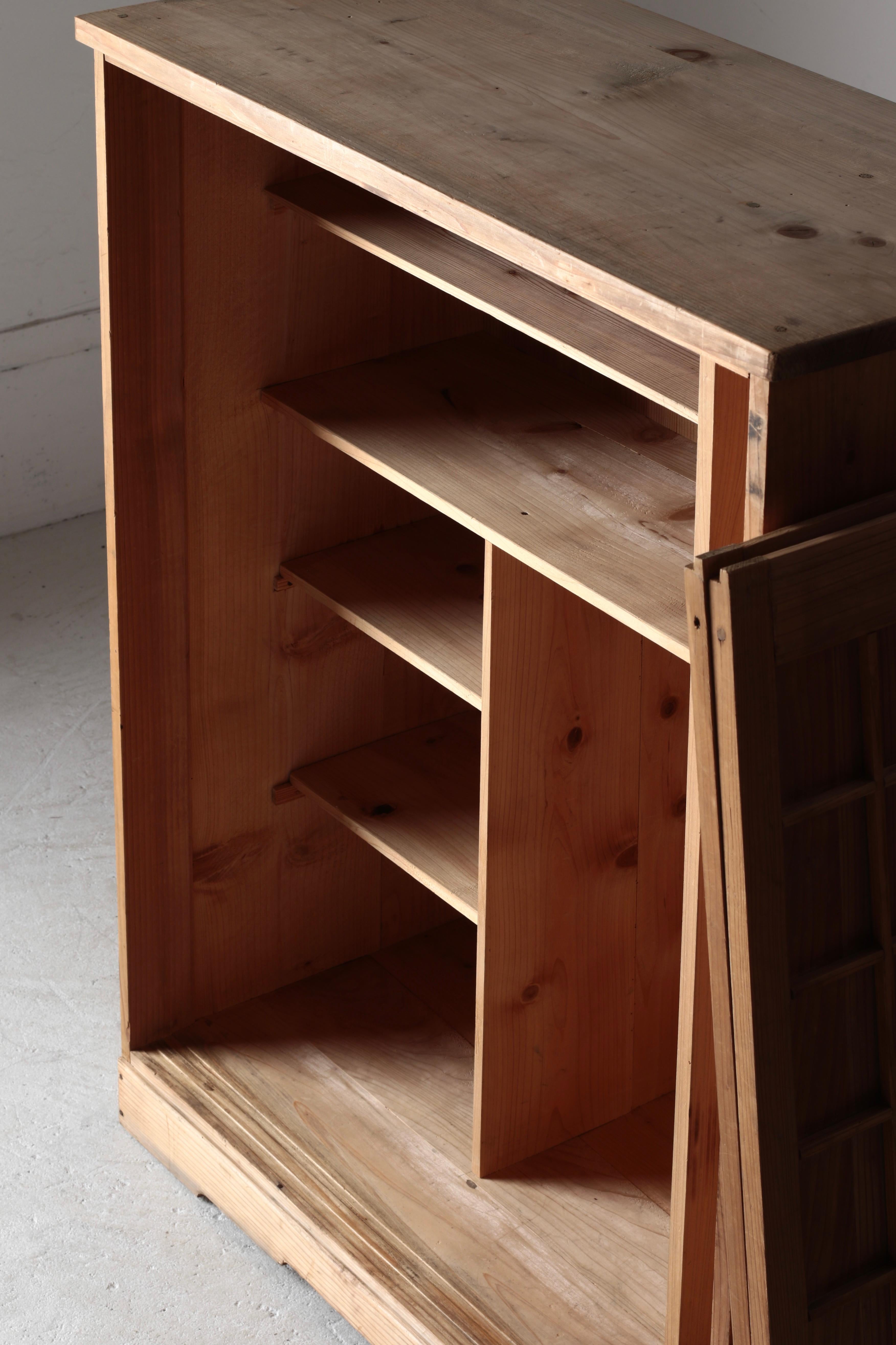 Japanese Antique Storage Shelves / Shoe Cabinet / 1900-1940s / Wabi-sabi For Sale 2