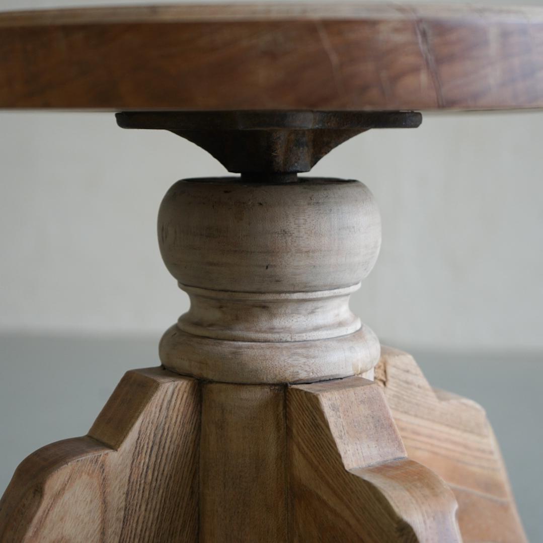 Iron Japanese Antique Swivel stool 1920s-1940s