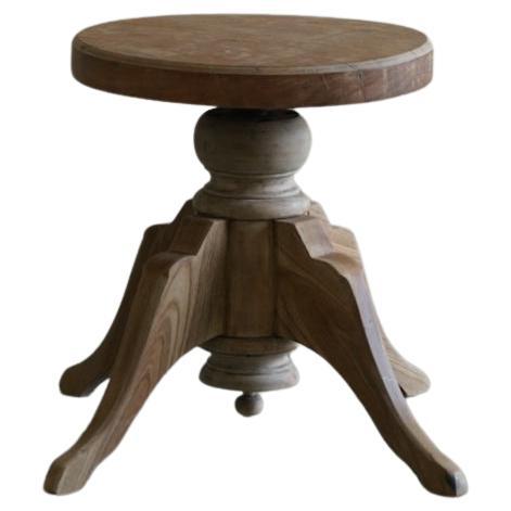 Japanese Antique Swivel stool 1920s-1940s