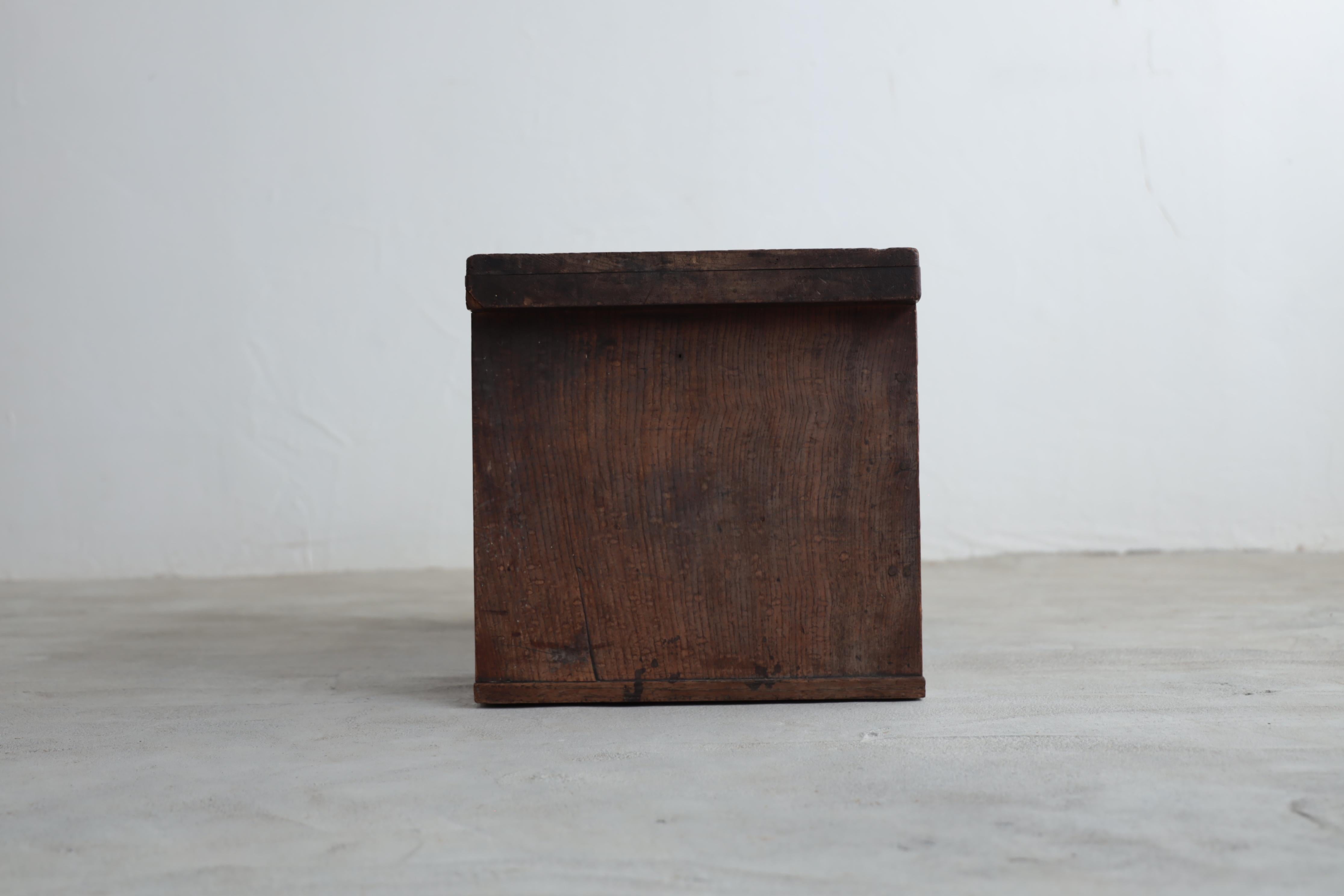 Japanese Antique Table, Desk, Double-sleeved desk, Wabi-Sabi, Early 20th Century For Sale 1