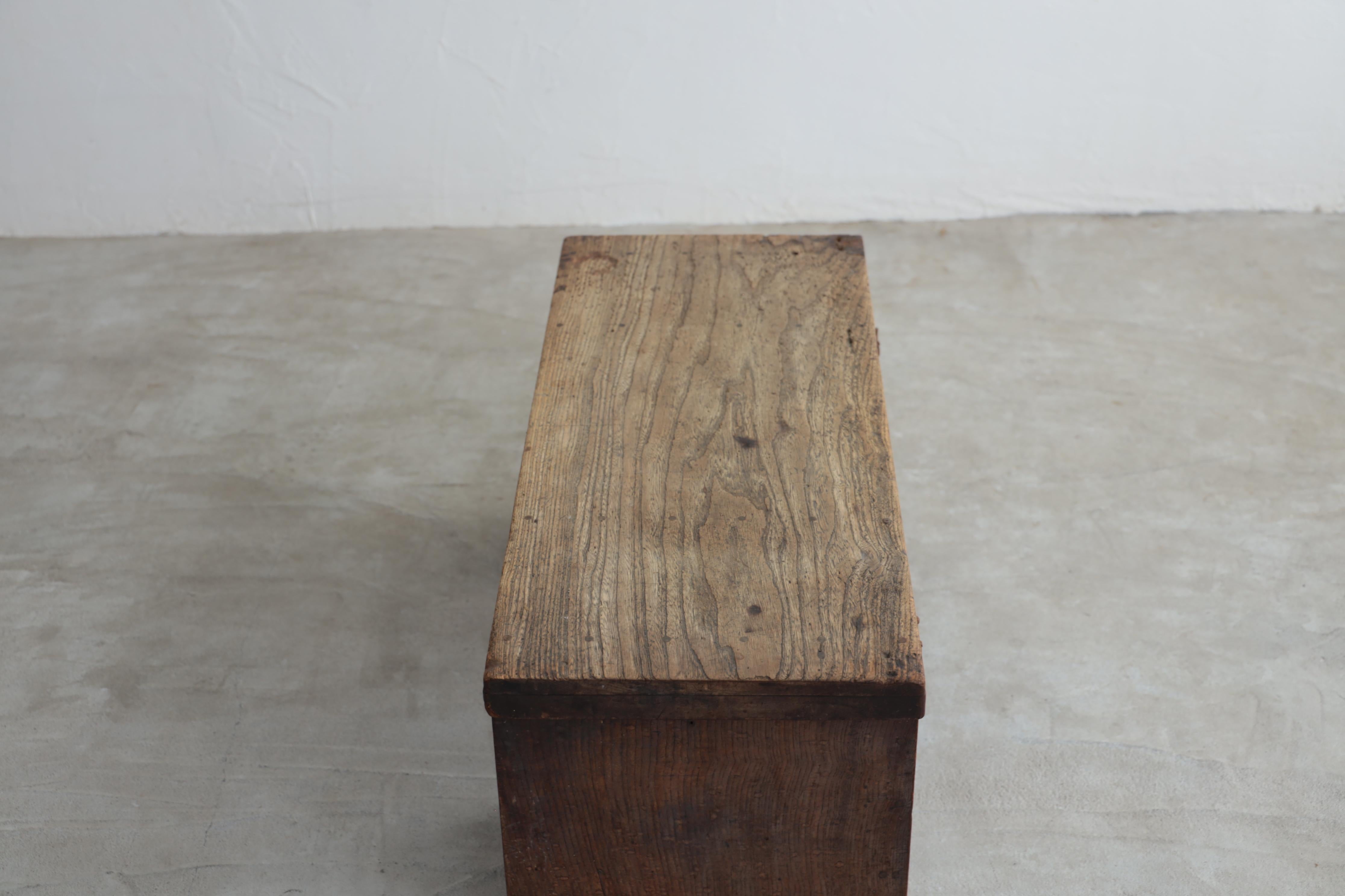 Japanese Antique Table, Desk, Double-sleeved desk, Wabi-Sabi, Early 20th Century For Sale 2