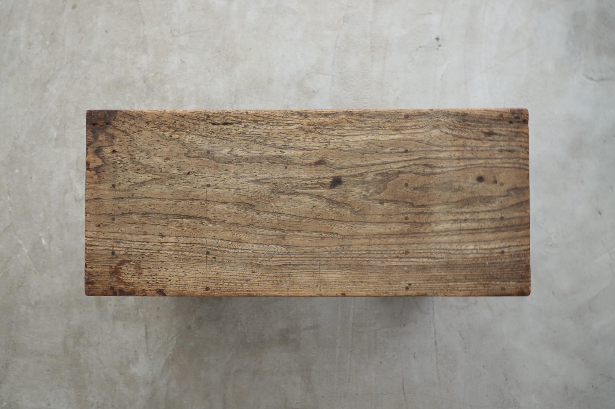 Japanese Antique Table, Desk, Double-sleeved desk, Wabi-Sabi, Early 20th Century For Sale 3