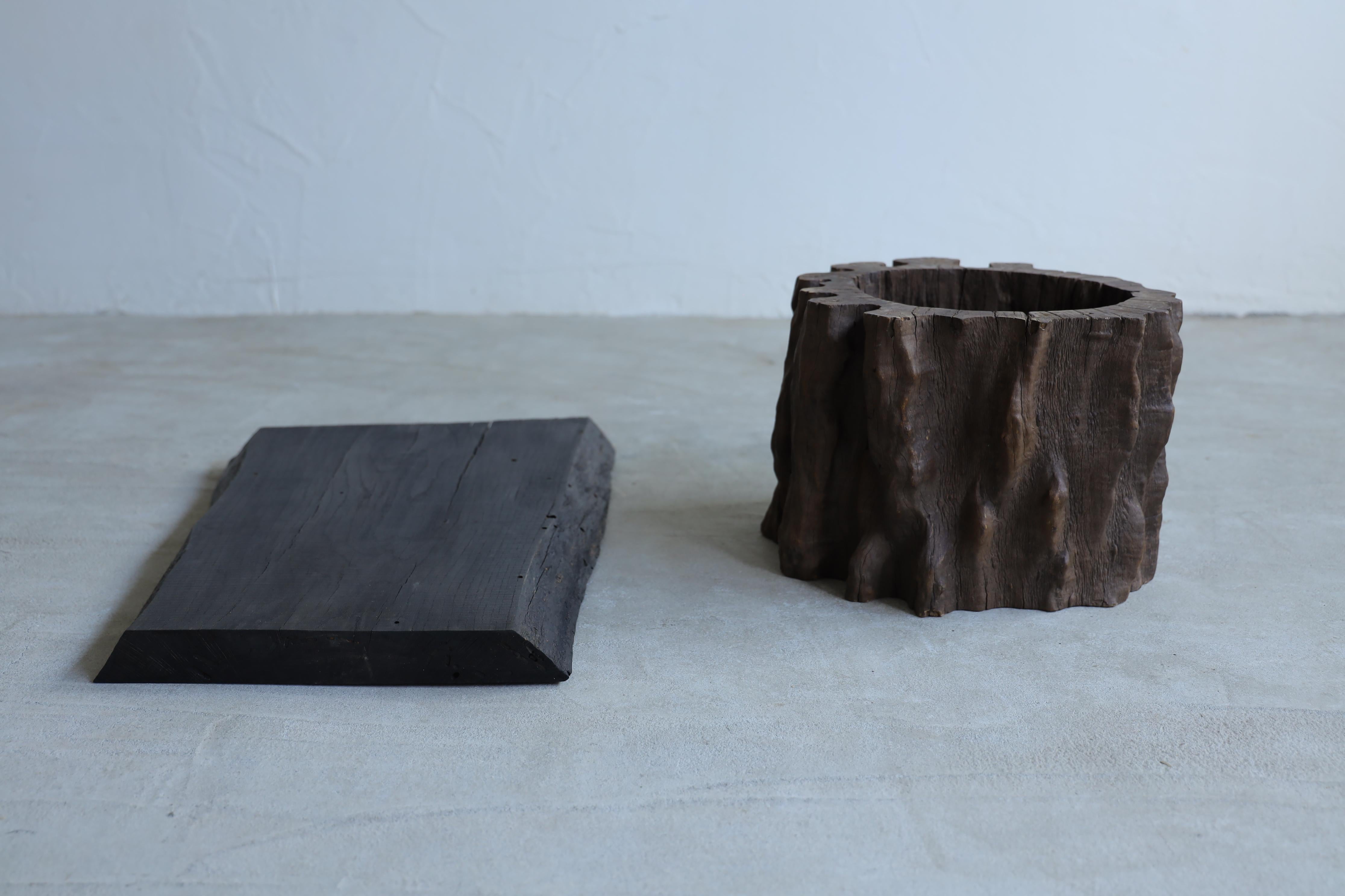 Mesa Japonesa Antigua, Mesa Rústica Wabi Sabi Mingei en venta 4