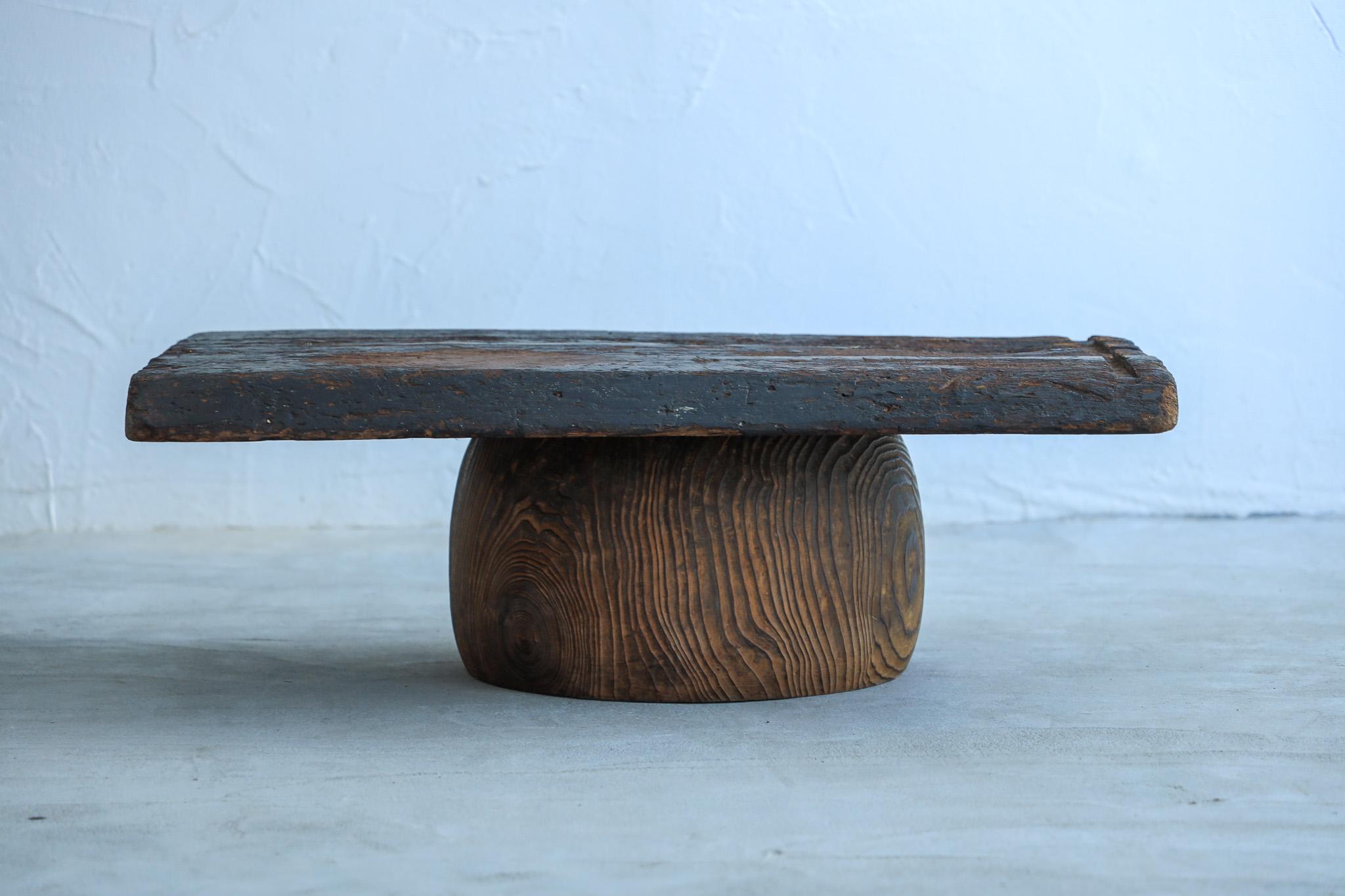 Hand-Crafted Japanese Antique Table, Table Wabi Sabi Mingei For Sale