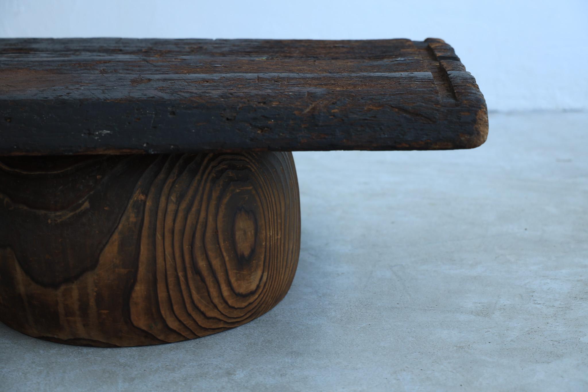 Japanese Antique Table, Table Wabi Sabi Mingei For Sale 1