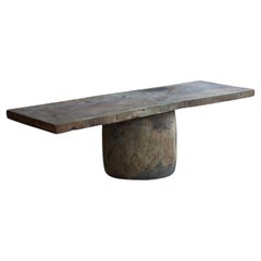 Antiker japanischer antiker Tisch, Tisch Primitiv Wabi Sabi Mingei