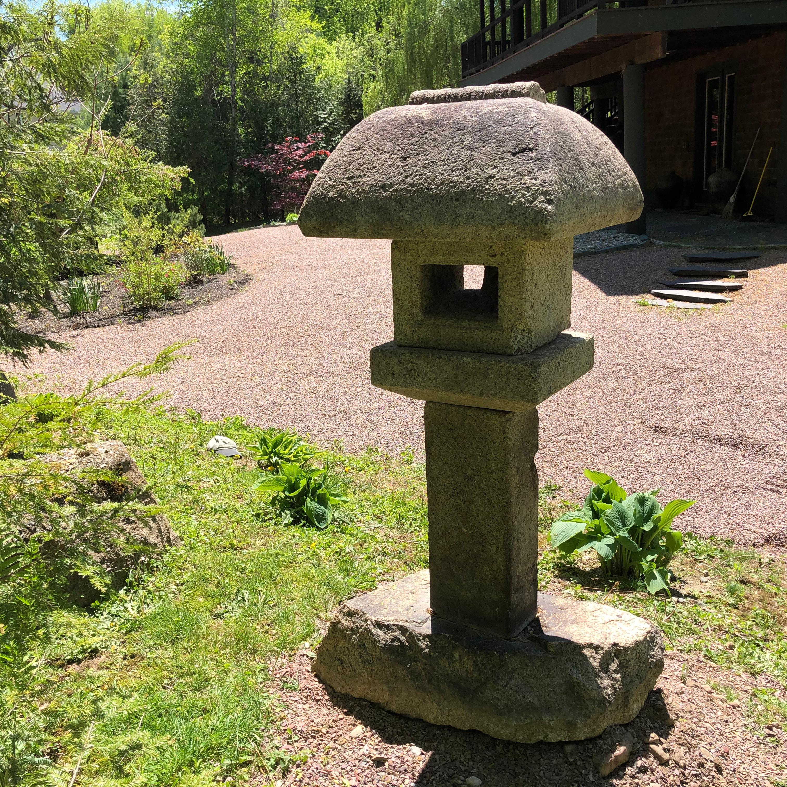 Japanese Antique Tall Mountain Minka House Lantern 2