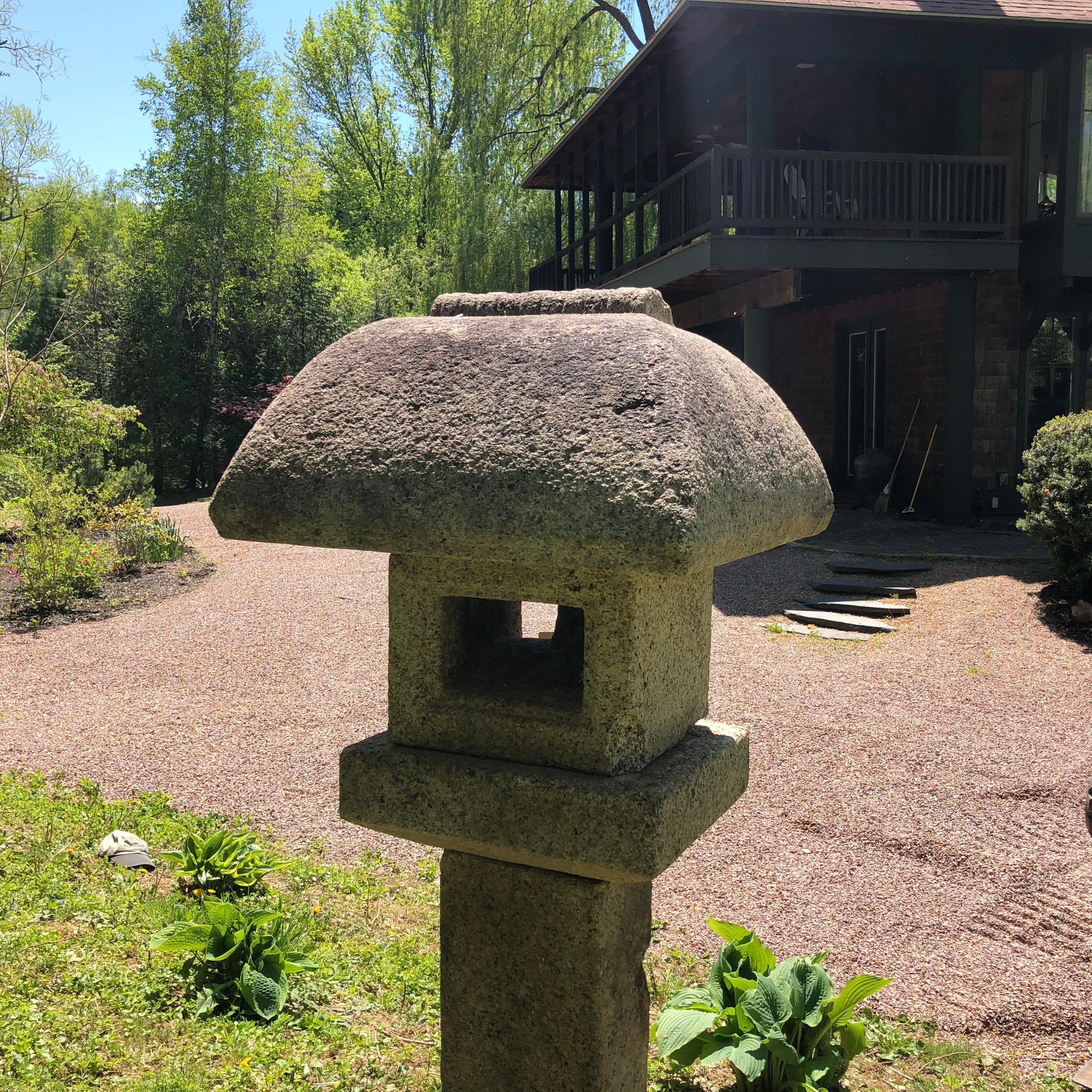 Japanese Antique Tall Mountain Minka House Lantern 3