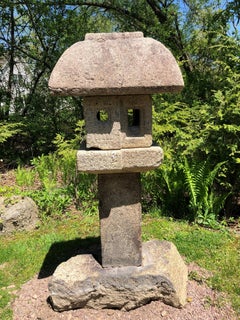 Japanese Antique Tall Mountain Minka House Lantern
