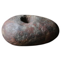 Japanese Antique “Tamari-Ishi” Stone Object  / wabi-sabi object