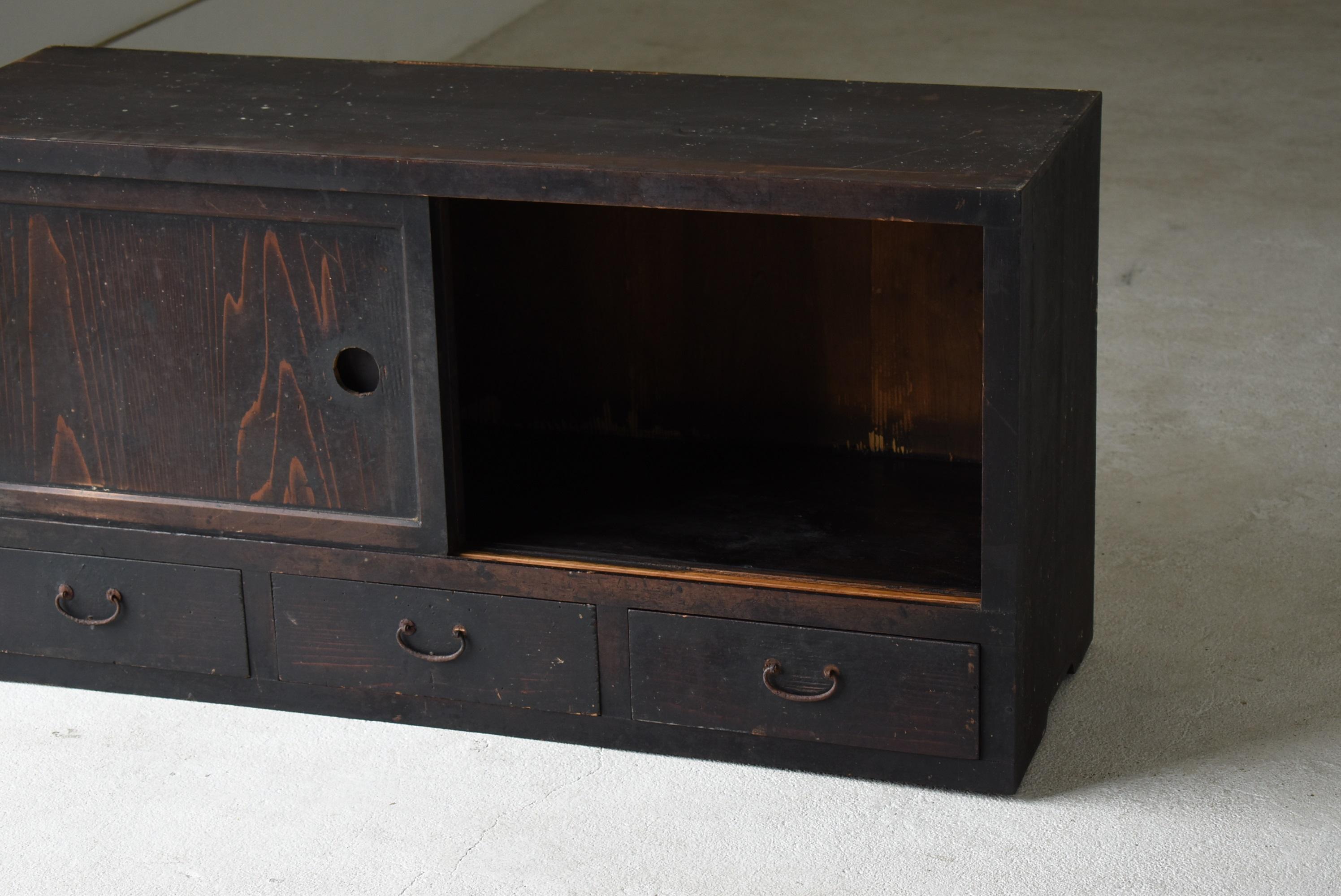 Japanese Antique Tansu 1800s-1900s/Chests of Drawers Cabinet Shelf Wabisabi 1