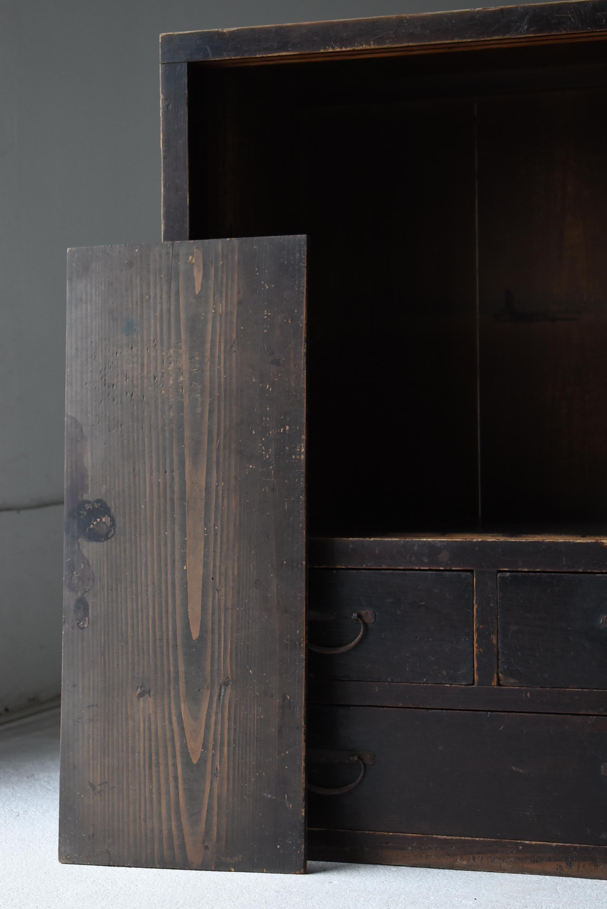 Antico Tansu giapponese del 1860-1900 / Credenza Wabisabi in vendita 4