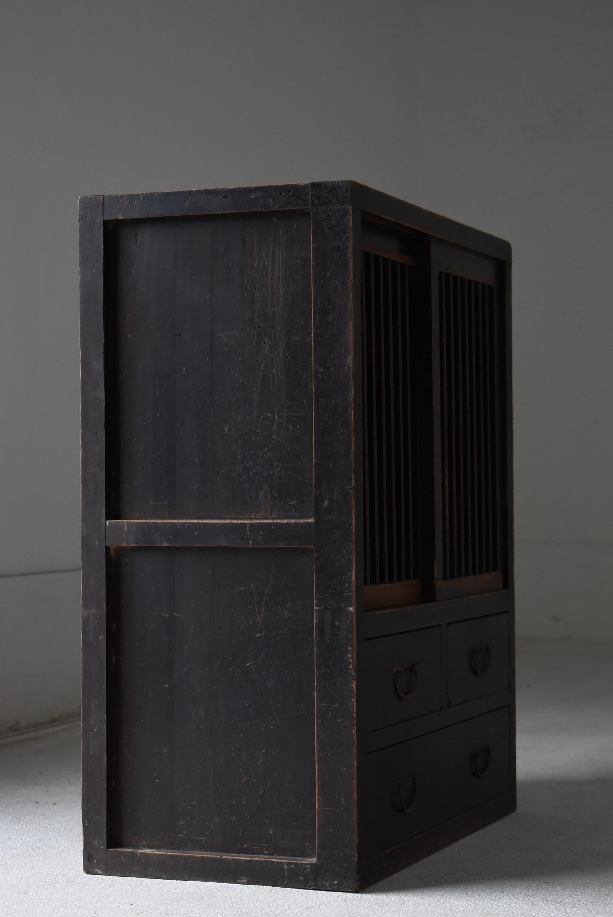 Antico Tansu giapponese del 1860-1900 / Credenza Wabisabi in vendita 7