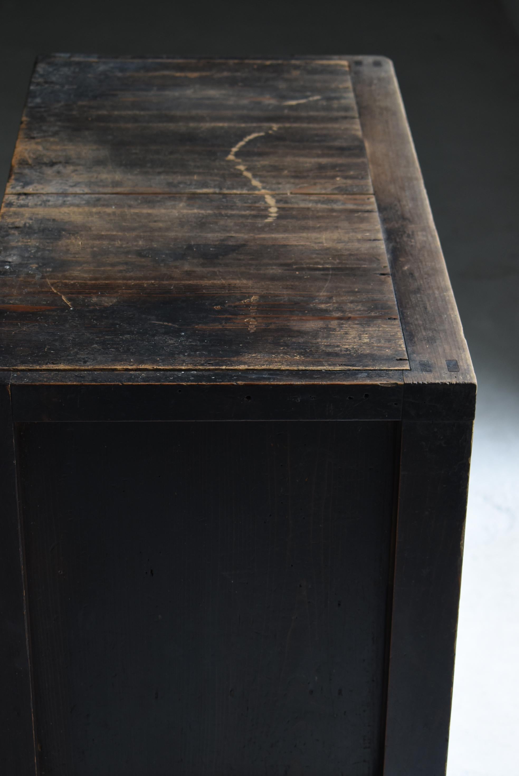 Antico Tansu giapponese del 1860-1900 / Credenza Wabisabi in vendita 10