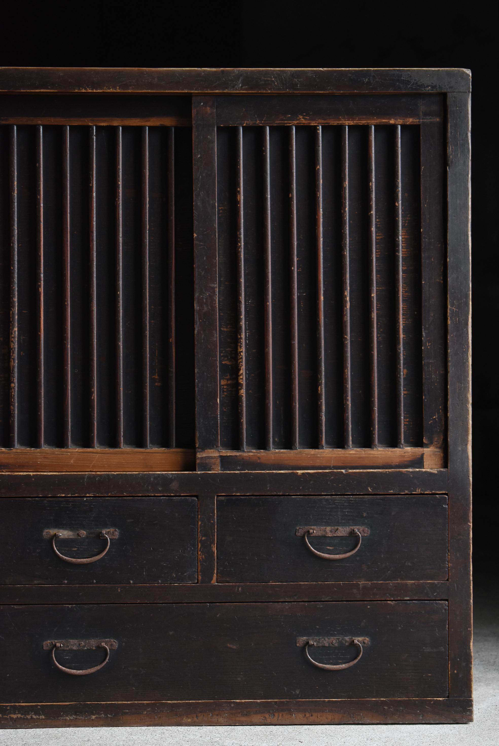 Antico Tansu giapponese del 1860-1900 / Credenza Wabisabi in vendita 12